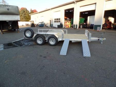 New 2026 Quality Steel and Aluminum Quality S&A Brand, Aluminum Frame, Combo ATV/Quad/ Utility / Landscape / 7X14 Tandem, Side Ramps, ID#224694 Utility Trailer