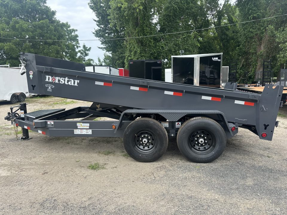 New 2027 NORSTAR 7x14 14k Scissor hoist Barn doors ramps tarp kit