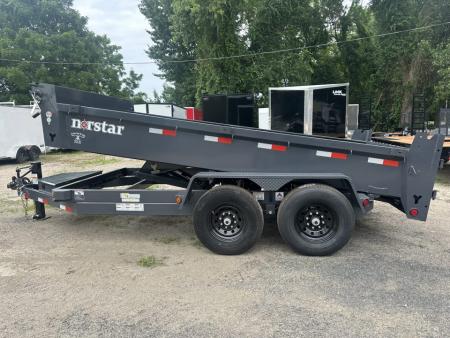New 2027 NORSTAR 7x14 14k Scissor hoist Barn doors ramps tarp kit
