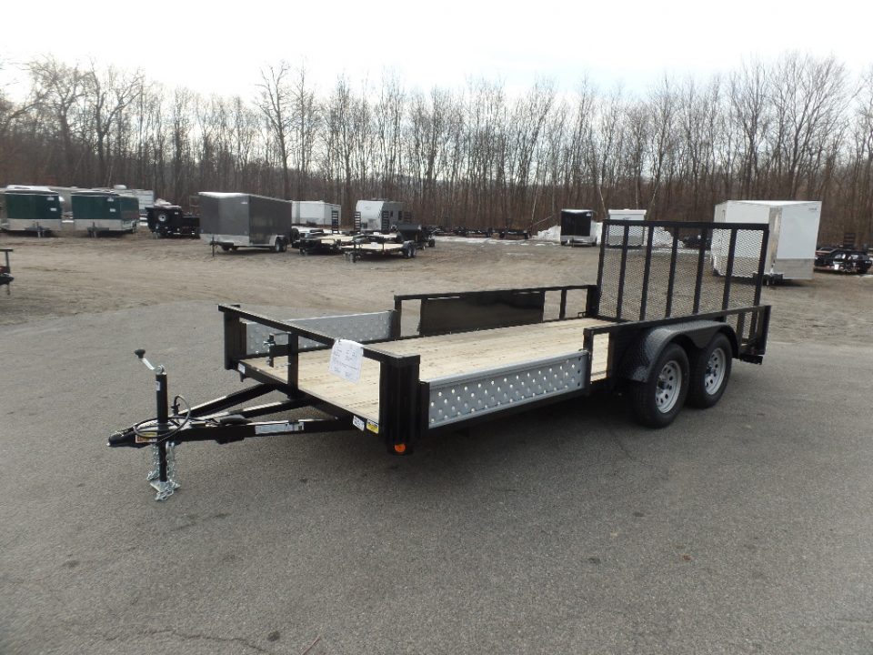 New 2026 Quality Steel and Aluminum Quality S&A Brand, Steel Frame, Combo ATV/Quad/ Utility / Landscape / 7X14 Tandem, Side Ramps, ID#224694 Utility Trailer