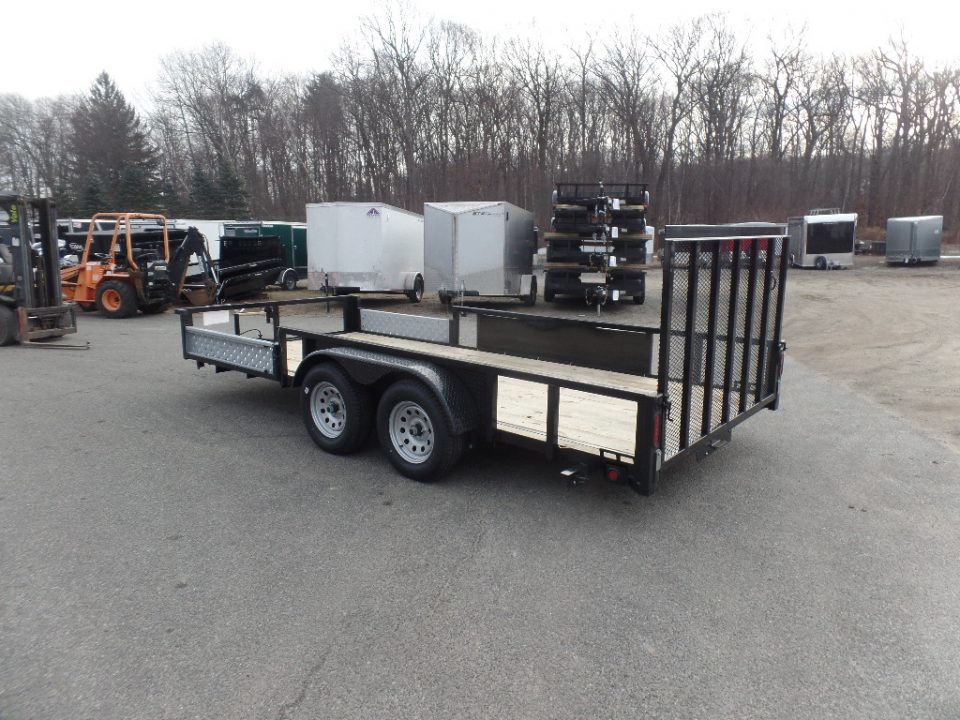 New 2026 Quality Steel and Aluminum Quality S&A Brand, Steel Frame, Combo ATV/Quad/ Utility / Landscape / 7X14 Tandem, Side Ramps, ID#224694 Utility Trailer