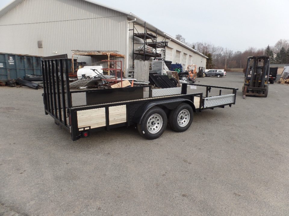 New 2026 Quality Steel and Aluminum Quality S&A Brand, Steel Frame, Combo ATV/Quad/ Utility / Landscape / 7X14 Tandem, Side Ramps, ID#224694 Utility Trailer