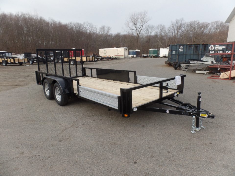 New 2026 Quality Steel and Aluminum Quality S&A Brand, Steel Frame, Combo ATV/Quad/ Utility / Landscape / 7X14 Tandem, Side Ramps, ID#224694 Utility Trailer