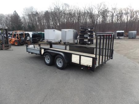 New 2026 Quality Steel and Aluminum Quality S&A Brand, Steel Frame, Combo ATV/Quad/ Utility / Landscape / 7X14 Tandem, Side Ramps, ID#224694 Utility Trailer