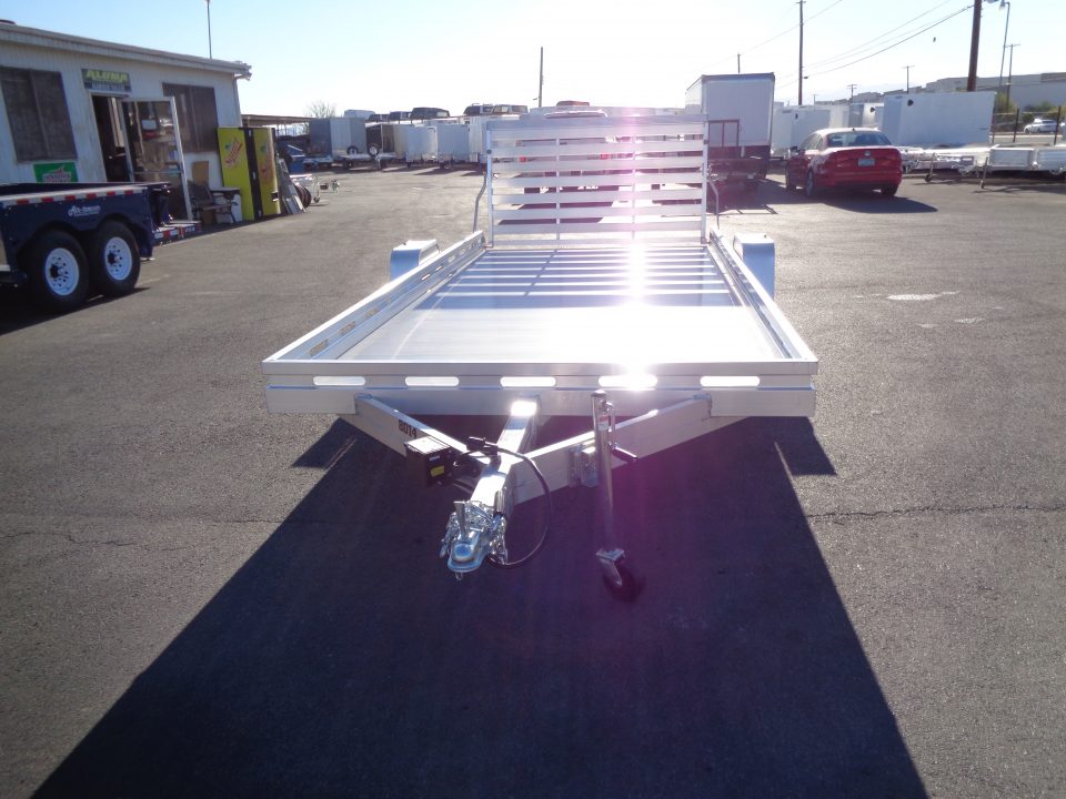 New 2027 Aluma * 8014S-TG * 14Ft Single Axle 4.2K Utility Trailer w/ Ramp Gate