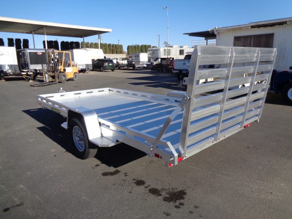 New 2027 Aluma * 8014S-TG * 14Ft Single Axle 4.2K Utility Trailer w/ Ramp Gate