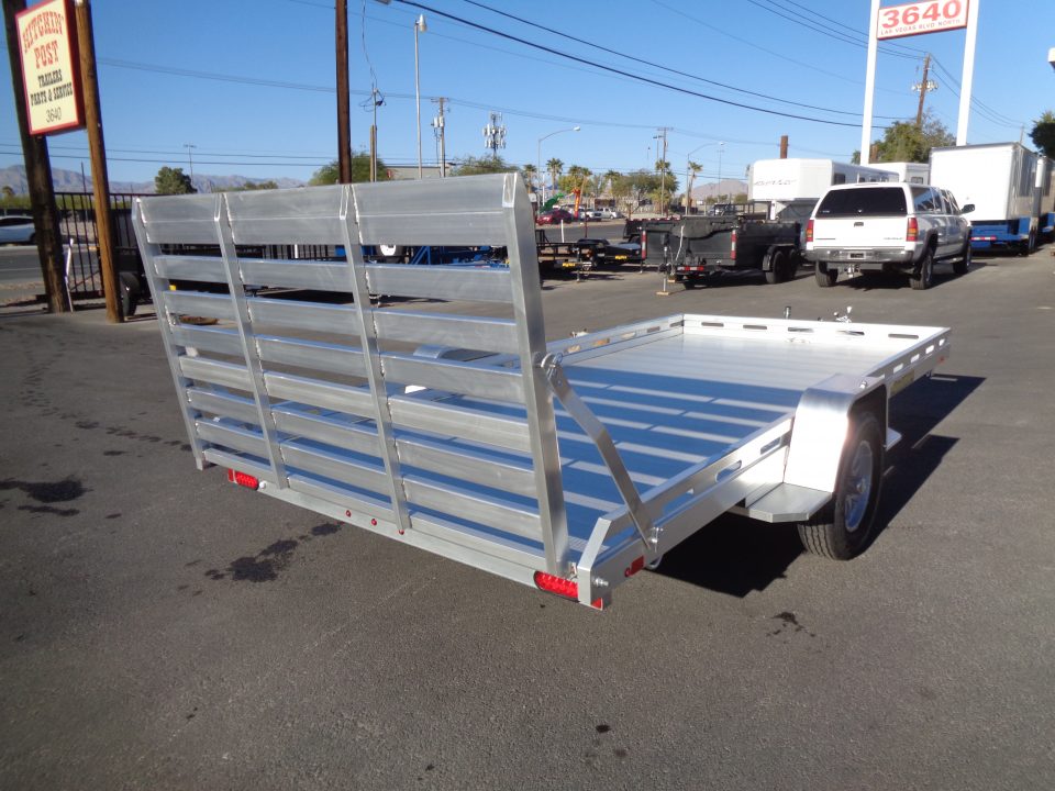 New 2027 Aluma * 8014S-TG * 14Ft Single Axle 4.2K Utility Trailer w/ Ramp Gate