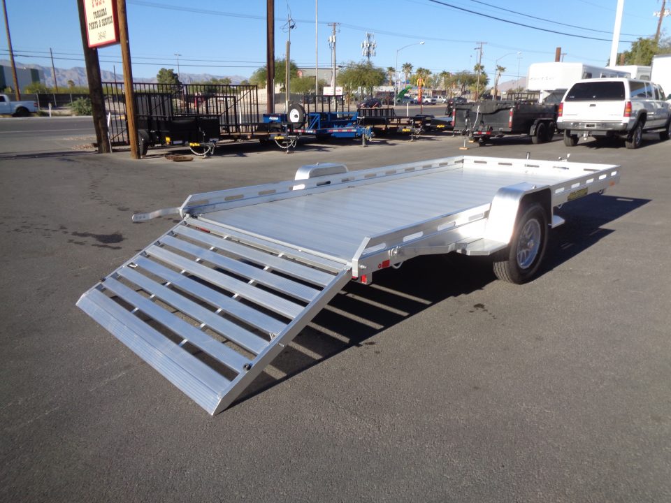 New 2027 Aluma * 8014S-TG * 14Ft Single Axle 4.2K Utility Trailer w/ Ramp Gate