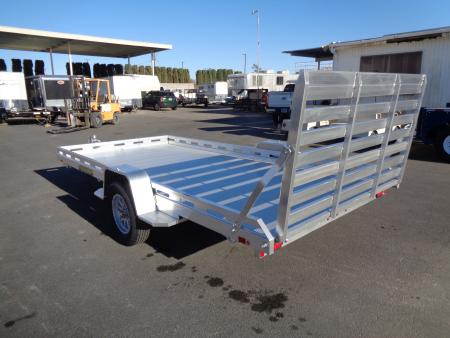 New 2027 Aluma * 8014S-TG * 14Ft Single Axle 4.2K Utility Trailer w/ Ramp Gate