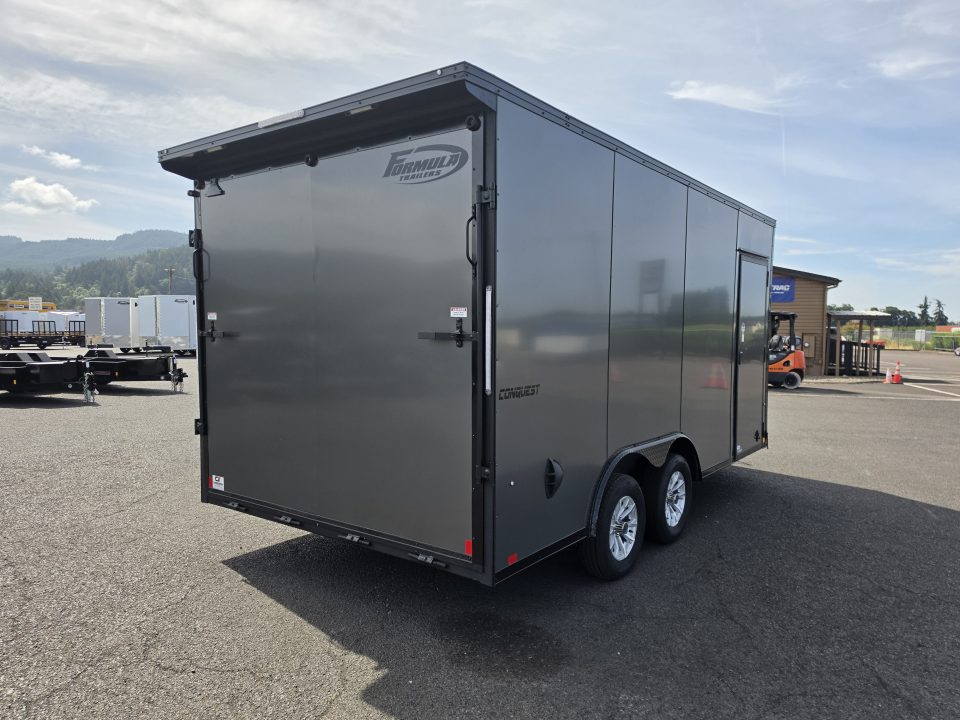 New 2026 Formula Conquest 8.5x16 Enclosed Trailer w/ Upgrades 7K GVWR