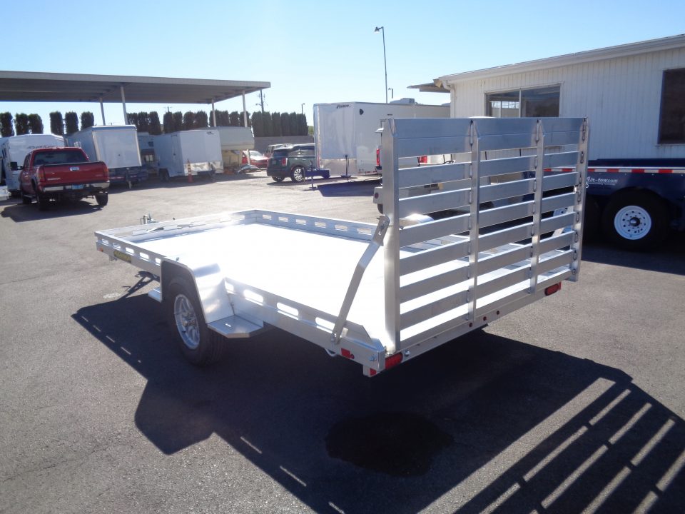 New 2027 Aluma * 8014S-TG * 14Ft Single Axle 4.2K Utility Trailer w/ Ramp Gate
