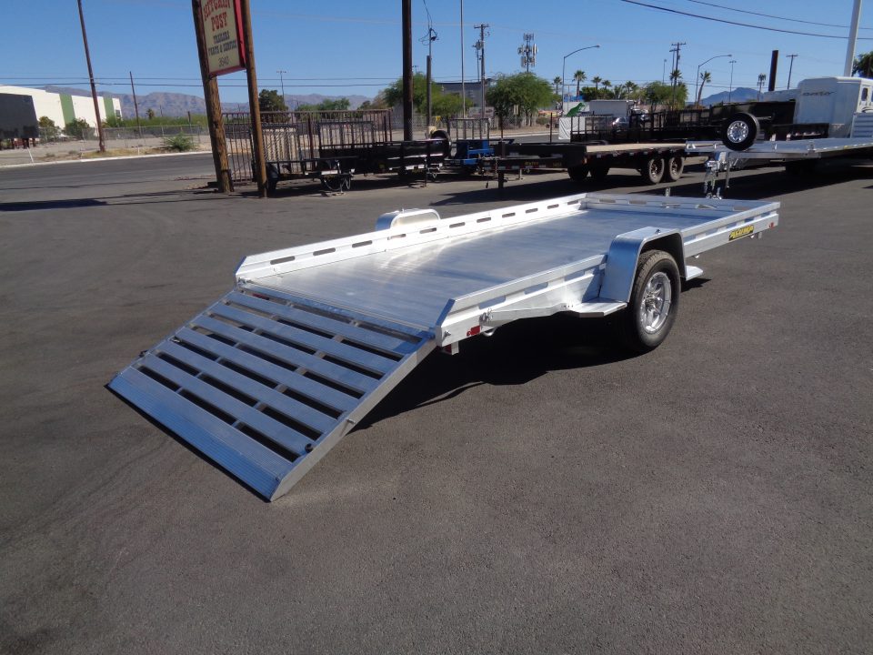 New 2027 Aluma * 8014S-TG * 14Ft Single Axle 4.2K Utility Trailer w/ Ramp Gate