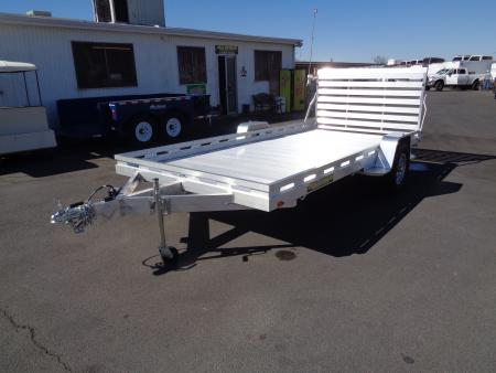 New 2027 Aluma * 8014S-TG * 14Ft Single Axle 4.2K Utility Trailer w/ Ramp Gate