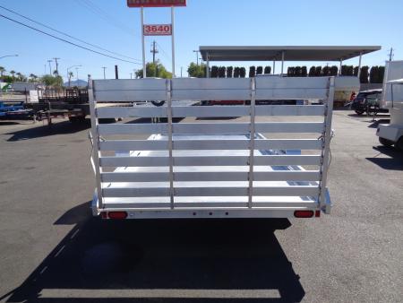 New 2027 Aluma * 8014S-TG * 14Ft Single Axle 4.2K Utility Trailer w/ Ramp Gate