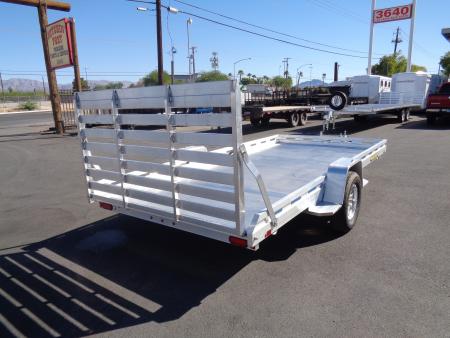New 2027 Aluma * 8014S-TG * 14Ft Single Axle 4.2K Utility Trailer w/ Ramp Gate