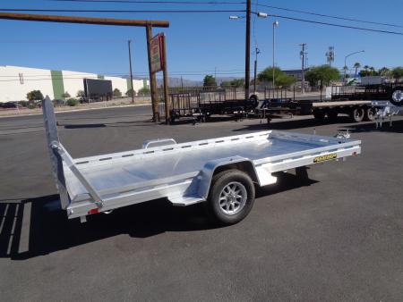 New 2027 Aluma * 8014S-TG * 14Ft Single Axle 4.2K Utility Trailer w/ Ramp Gate