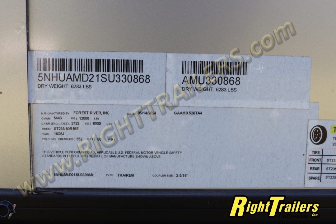Used 2025 Continental Cargo 8.5x28 Race Trailer