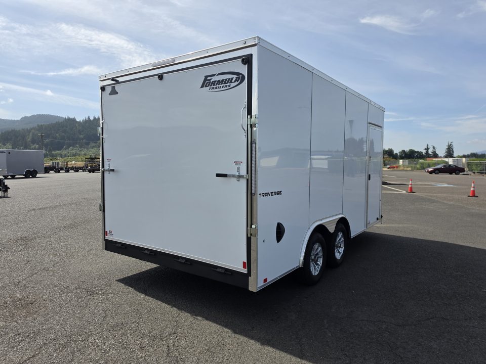 New 2026 Formula Traverse 8.5x16 Enclosed Trailer w/ Upgrades 7K GVWR
