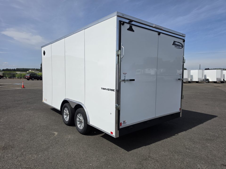 New 2026 Formula Traverse 8.5x16 Enclosed Trailer w/ Upgrades 7K GVWR