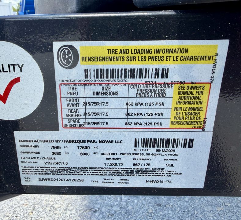 New 2026 Midsota 93x16 HV Deckover Dump 17.6K Dump Trailer