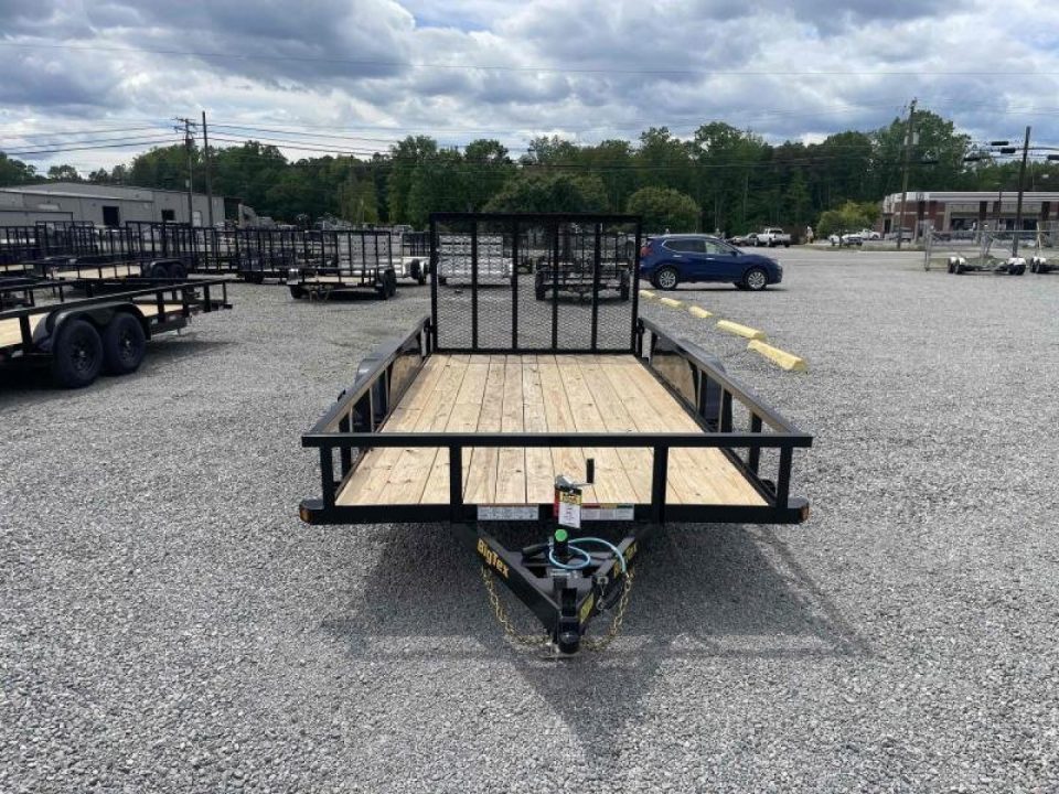 New 2027 Big Tex Trailers 16' 60PI w/ 4' Spring Assist Tailgate Utility Trailer