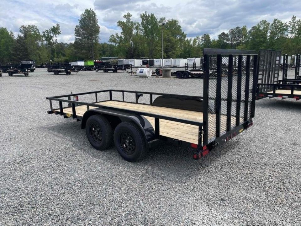 New 2027 Big Tex Trailers 16' 60PI w/ 4' Spring Assist Tailgate Utility Trailer