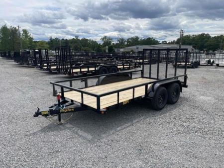New 2027 Big Tex Trailers 16' 60PI w/ 4' Spring Assist Tailgate Utility Trailer