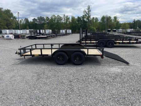 New 2027 Big Tex Trailers 16' 60PI w/ 4' Spring Assist Tailgate Utility Trailer