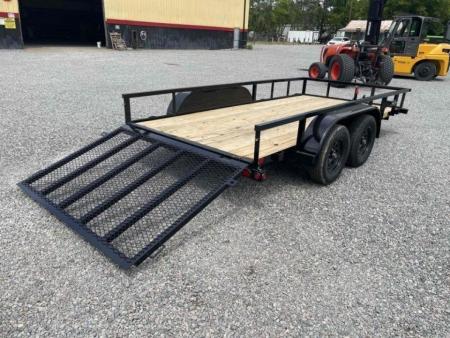New 2027 Big Tex Trailers 16' 60PI w/ 4' Spring Assist Tailgate Utility Trailer