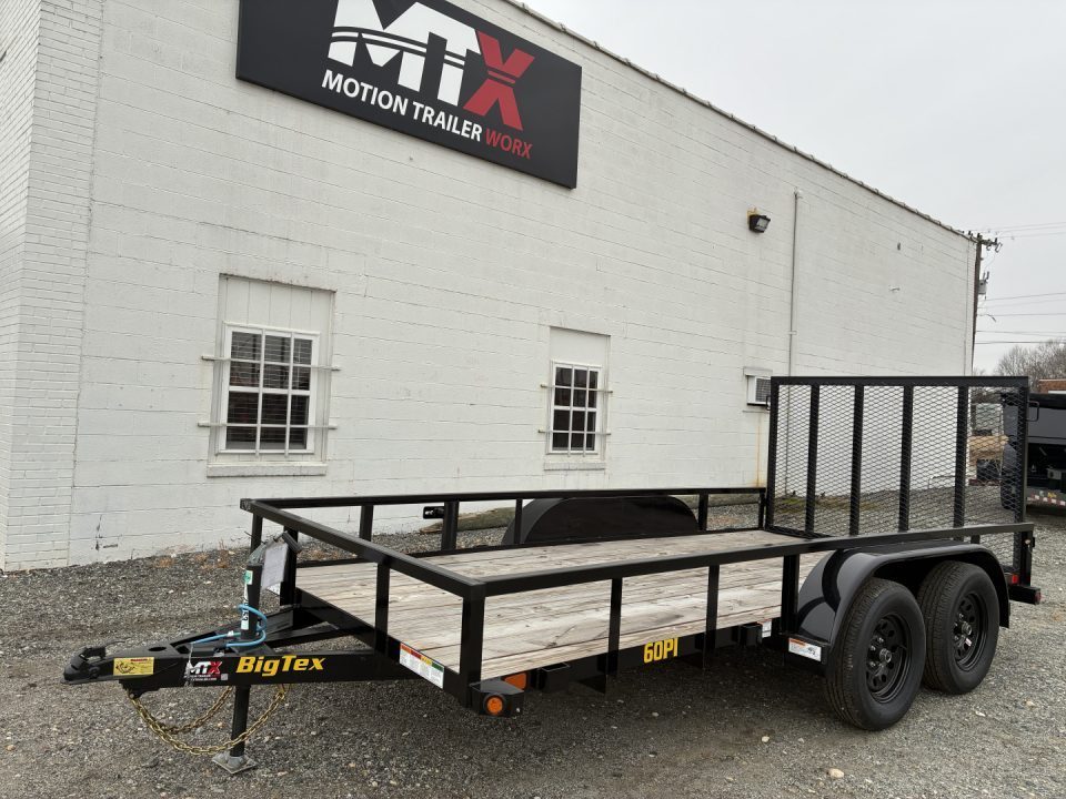 New 2027 Big Tex Trailers 14' 60PI w/ 4' Spring Assist Tailgate Utility Trailer