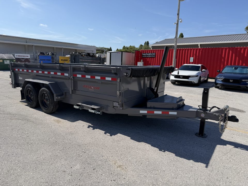 New 2026 Midsota 7x16 17.6K Versa Dump Telescopic Dump Trailer
