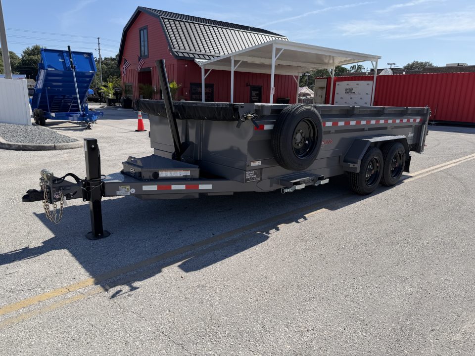 New 2026 Midsota 7x16 17.6K Versa Dump Telescopic Dump Trailer