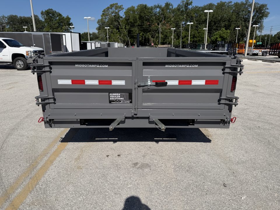 New 2026 Midsota 7x16 17.6K Versa Dump Telescopic Dump Trailer