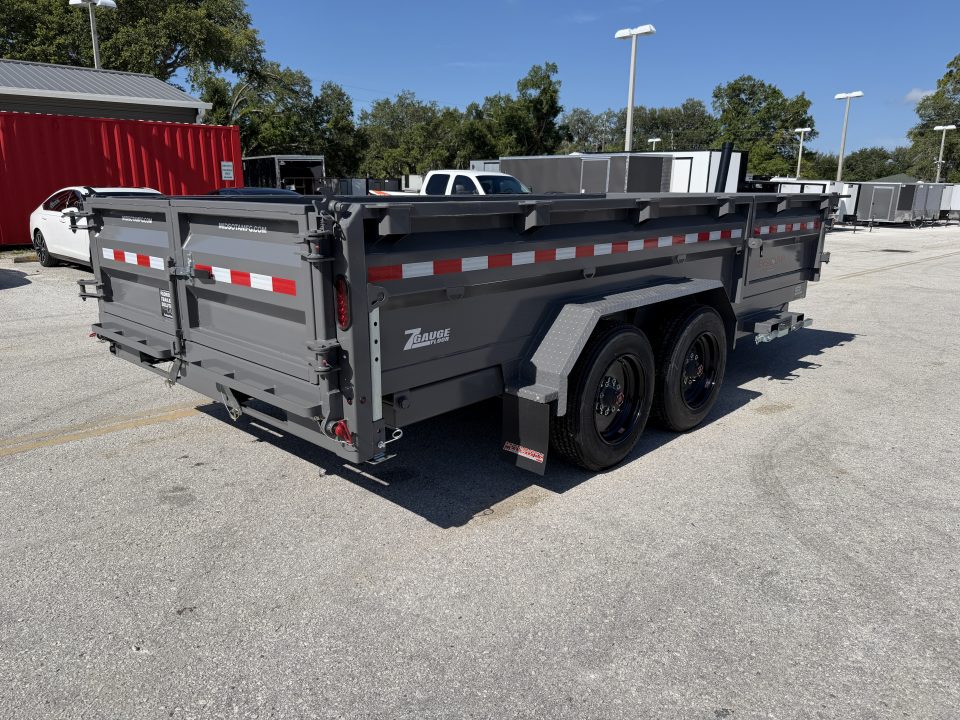 New 2026 Midsota 7x16 17.6K Versa Dump Telescopic Dump Trailer