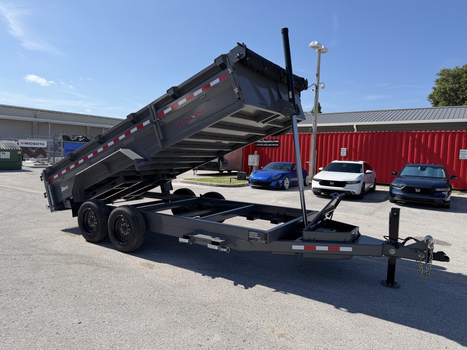 New 2026 Midsota 7x16 17.6K Versa Dump Telescopic Dump Trailer