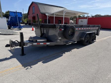 New 2026 Midsota 7x16 17.6K Versa Dump Telescopic Dump Trailer