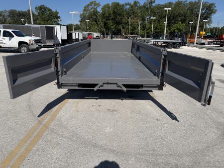 New 2026 Midsota 7x16 17.6K Versa Dump Telescopic Dump Trailer