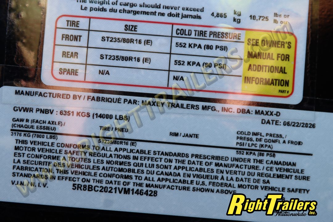 New 2027 MAXX-D 7X20 EQUIPMENT TRAILER Equipment Trailer