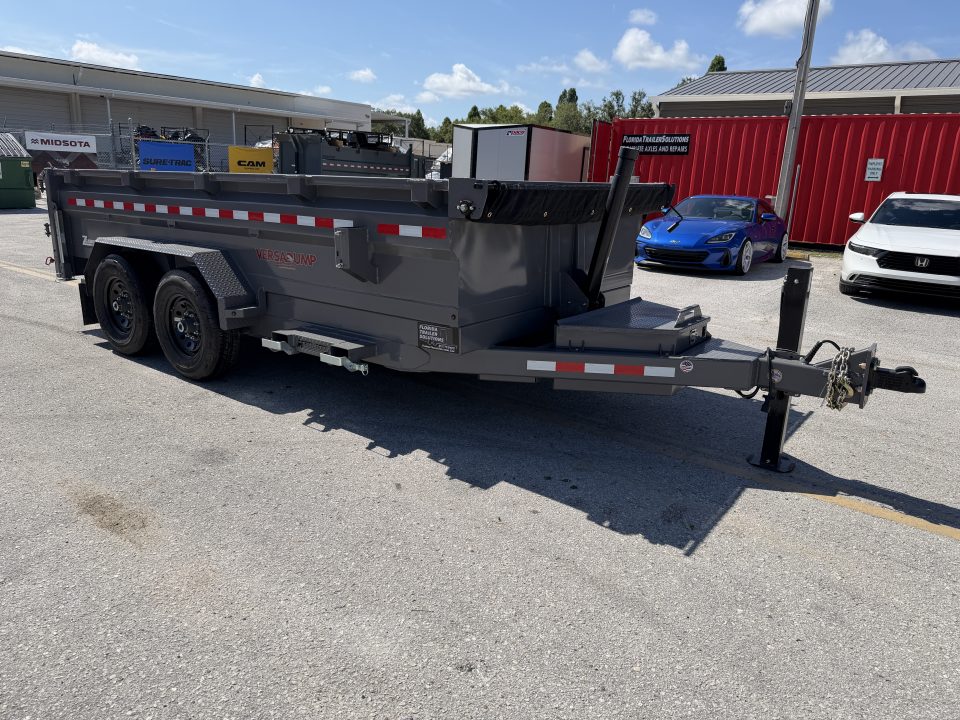 New 2026 Midsota 7x14 15.4K Versa Dump Telescopic Dump Trailer