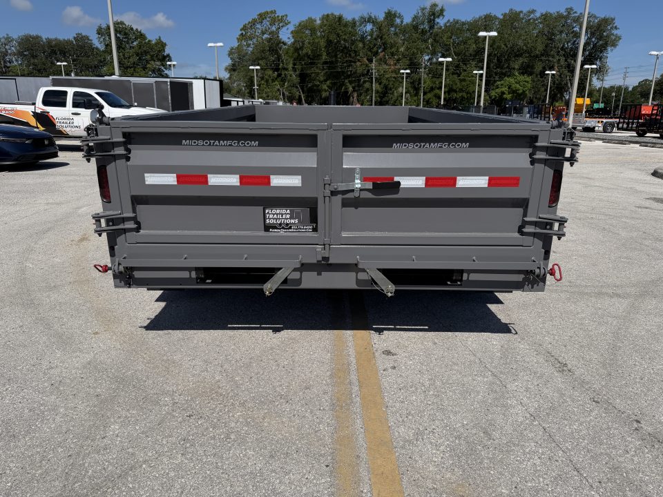 New 2026 Midsota 7x14 15.4K Versa Dump Telescopic Dump Trailer