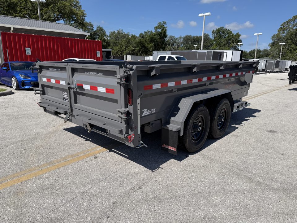 New 2026 Midsota 7x14 15.4K Versa Dump Telescopic Dump Trailer