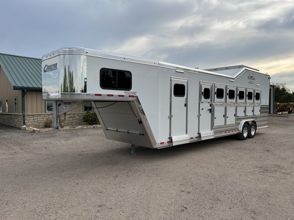 New 2027 Cimarron Trailers 6 Horse Norstar Slant Trainer Trailer