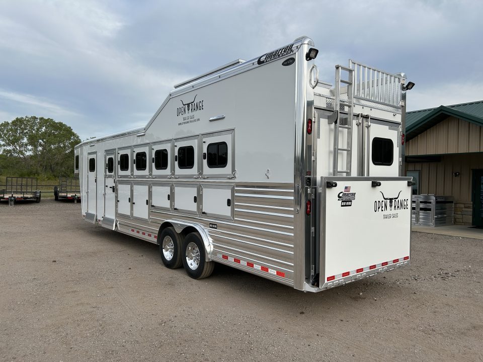 New 2027 Cimarron Trailers 6 Horse Norstar Slant Trainer Trailer