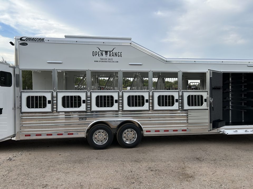 New 2027 Cimarron Trailers 6 Horse Norstar Slant Trainer Trailer