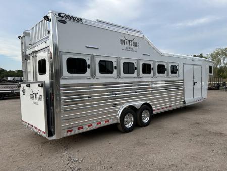 New 2027 Cimarron Trailers 6 Horse Norstar Slant Trainer Trailer