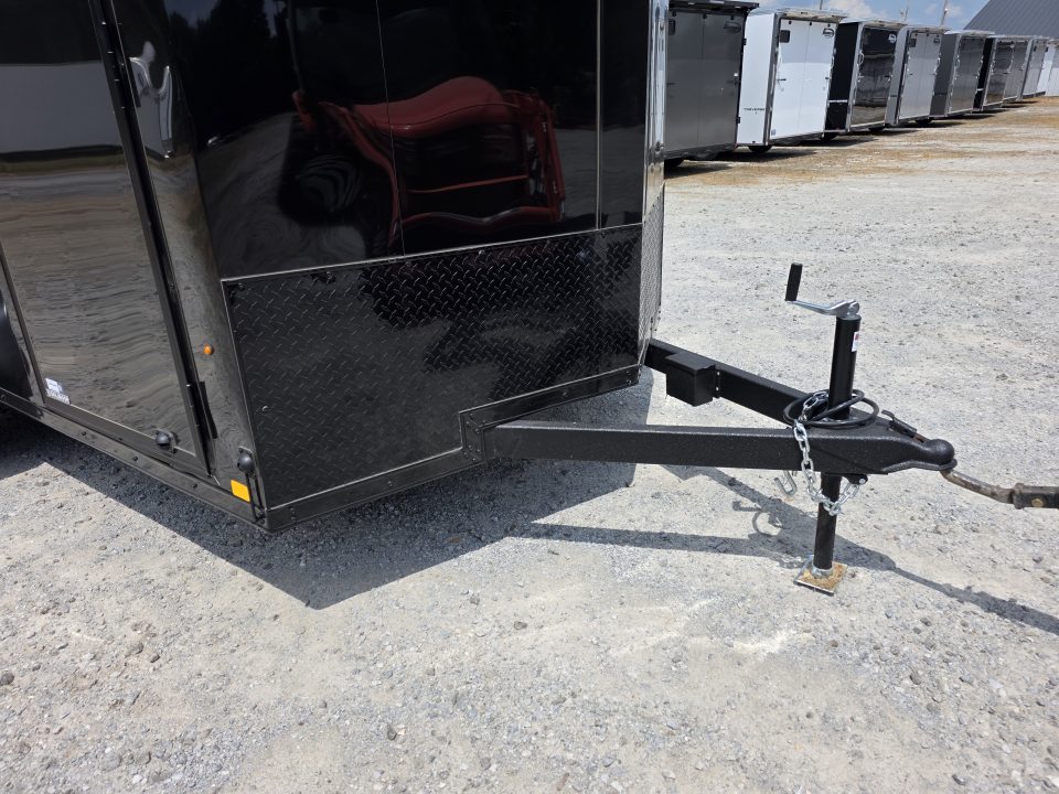 New 2026 Look Trailers 7X14 7' INSIDE RAMP DOOR 80" REAR OPENING 7 X 14 BLACKOUT SCREWLESS Cargo / Enclosed Trailer