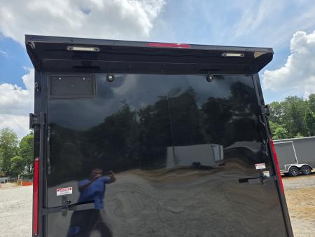 New 2026 Look Trailers 7X14 7' INSIDE RAMP DOOR 80" REAR OPENING 7 X 14 BLACKOUT SCREWLESS Cargo / Enclosed Trailer