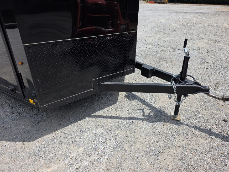New 2026 Look Trailers 7X16 7' INSIDE RAMP DOOR 80" REAR OPENING 7 X 16 BLACKOUT SCREWLESS Cargo / Enclosed Trailer