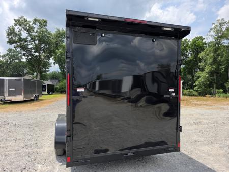 New 2026 Look Trailers 7X16 7' INSIDE RAMP DOOR 80" REAR OPENING 7 X 16 BLACKOUT SCREWLESS Cargo / Enclosed Trailer