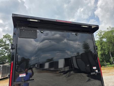 New 2026 Look Trailers 7X16 7' INSIDE RAMP DOOR 80" REAR OPENING 7 X 16 BLACKOUT SCREWLESS Cargo / Enclosed Trailer